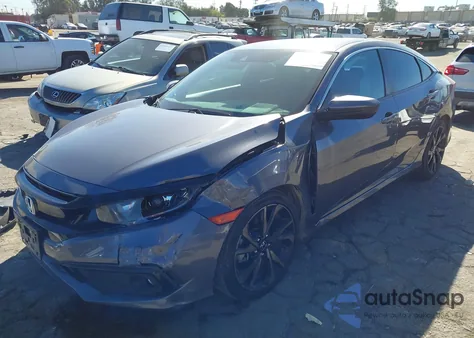 2020 Honda Civic Sport z USA, uszkodzony, nr VIN 2HGFC2F8XLH551676